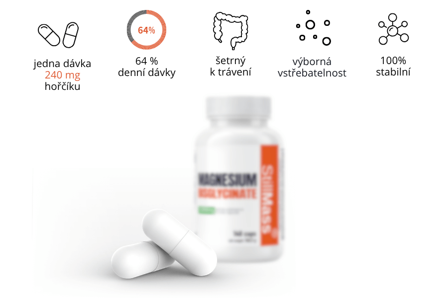 bisglycin�t ho���ku - Magnesium Bisglycin�t 240mg v jedn� d�vce