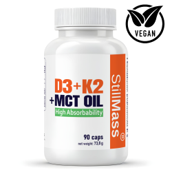 Vitamin D3 + K2 + MCT oil - 90 Caps