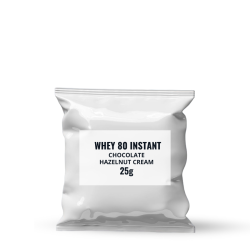 Whey 80 instant 25g - �okol�dov� kr�m s l�skov�mi o�echy
